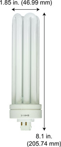 Fluorescent Compact Fluorescent Triple Twin Shape(4pin) F70QBX/850/A/4P/ECO 70W QUAD