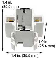 Fluorescent Fluorescent Sockets Compact Fluorescent Sockets 13W 2 PIN DOUBLE TWIN TUBE