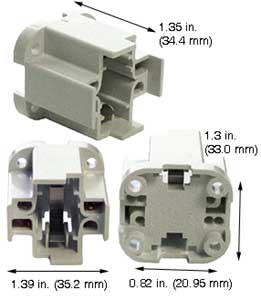 Fluorescent Compact Fluorescent Triple Twin Shape(4pin) 26725-412 CF SOCKET GX24Q2