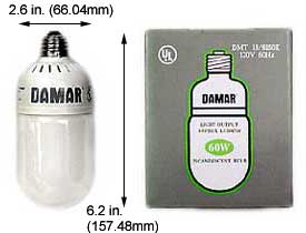 Fluorescent Compact Fluorescent Cylindrical DMT 16  6250K