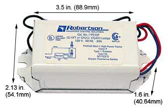 Fluorescent Ballasts & Dimmers Compact Fluorescent (2) 13W TWIN & QUAD COMPACT FLUORESCENT