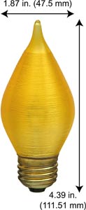 Incandescent Incandescent C15 60C15SG AMBER SPUN GLOW