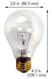 Incandescent Incandescent A21 100A21TS 