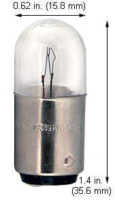 Incandescent Miniature B6 5626 B-6  24V 5W DC BAYONET