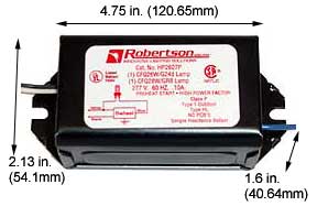 Fluorescent Ballasts & Dimmers Compact Fluorescent (1)26W QUAD COMPACT FLUORESCENT