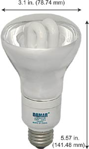 Fluorescent Compact Fluorescent Reflector Shape Medium Screw EL11W/R25/CL/27K