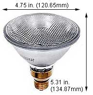 H.I.D. Metal Halide Par38 MP100/U/PAR38/3K/35