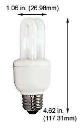 Fluorescent Compact Fluorescent Double Twin Medium Screw EL5W/DTT/27K ELECTRONIC