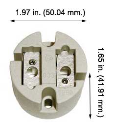 Incandescent Sockets - Adaptors G22 Medium BiPost Socket