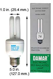 Fluorescent Compact Fluorescent Double Twin Medium Screw EL7W/DTT/64K
