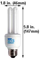 Fluorescent Compact Fluorescent Double Twin Medium Screw EL11W/DTT/64K 