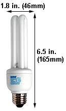 Fluorescent Compact Fluorescent Double Twin Medium Screw EL15W/DTT/64K DAYLIGHT