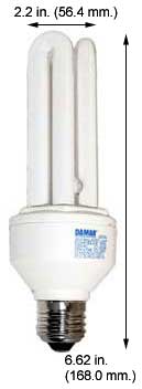 Fluorescent Compact Fluorescent Triple Twin Medium Screw EL23W/TBX/41K