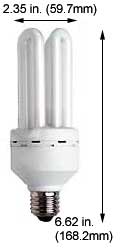 Fluorescent Compact Fluorescent Quad Twin Medium Screw EL28W/QBX/64K
