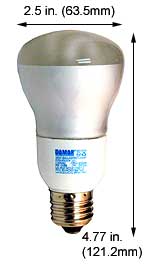 Fluorescent Compact Fluorescent Reflector Shape Medium Screw EL9W/R20/41K