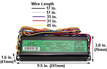 Ballasts Fluorescent Electronic Ballasts T8 EL286T8HO-120RHF