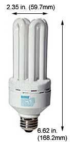 Fluorescent Compact Fluorescent Quad Twin Medium Screw EL28W/QBX/5K