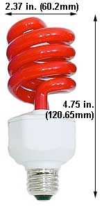 Fluorescent Compact Fluorescent Colored H15SL/RED