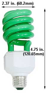 Fluorescent Compact Fluorescent Colored H15SL/GREEN