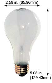 Incandescent Incandescent A21 100A19IFRS/VS 