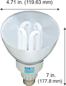 Fluorescent Compact Fluorescent Reflector Shape Medium Screw EL25W/R40/FL/41K