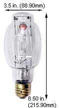 H.I.D. Metal Halide BT28 - ED28 M400W/U/BT28/5K        