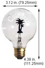 Incandescent Incandescent G25 G25 HAWAII COCO TREE