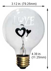 Incandescent Incandescent G25 G25 LOVE-HEARTS 120V