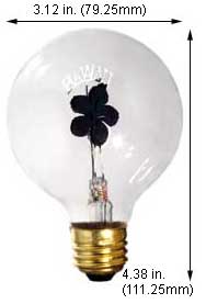 Incandescent Incandescent G25 G25 HAWAII RED FLOWER 120V
