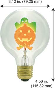 Incandescent Incandescent G25 G25 GHOST AND PUMPKIN