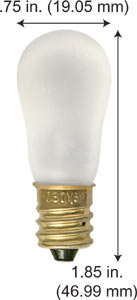 Incandescent Incandescent S6 6S6/FROST 130V *