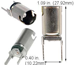 Incandescent Sockets - Adaptors B1500 MIN-BAY (BA9S) SOCKET