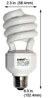 Fluorescent Compact Fluorescent Spiral Medium Screw H25SL/5K