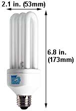 Fluorescent Compact Fluorescent DLS(SLS) Shape Medium Screw DLS/25/4100K