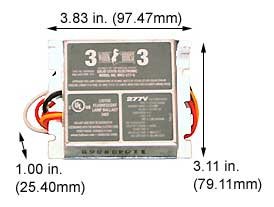 Fluorescent Compact Fluorescent Triple Twin Shape(4pin) WH3-277-C    277V
