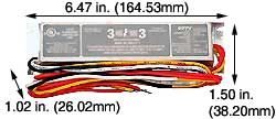 Ballasts Fluorescent Magnetic Ballasts T12 Med BiPin  -  T12 U-Bend WH3-277-L    277V