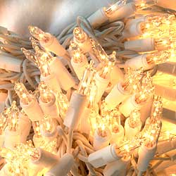 Incandescent Christmas Bulbs - Strings Mini Strings 300LT-ICICLE-CLEAR STRING