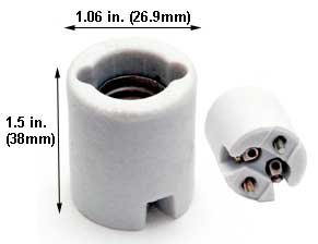 Incandescent Sockets - Adaptors E14 PORCELAIN SOCKET