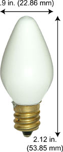 Incandescent Colored Chandelier 7C7W -BULK WHITE       130V