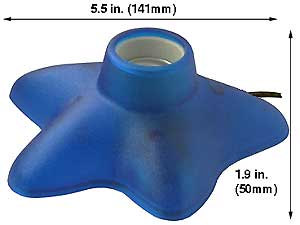 Incandescent Incandescent G25 E26 BULB STAND BLUE