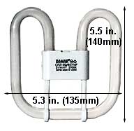 Fluorescent Compact Fluorescent 2-D(SQ) CF21SQ/827/4P 4 PIN