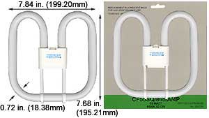 Fluorescent Compact Fluorescent 2-D(SQ) CF55SQ/827/A/4P 