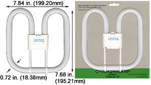 Fluorescent Compact Fluorescent 2-D(SQ) CF55SQ/830/A/4P 