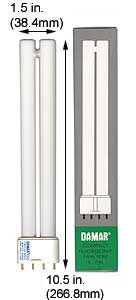 Fluorescent Compact Fluorescent Single Twin Tube F18LTT/4P/830 10.5  INCH