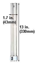 Fluorescent Compact Fluorescent Long Twin Shape(LTT) F24LTT/4P/830