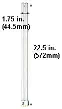 Fluorescent Compact Fluorescent Long Twin Shape(LTT) F40LTT/4P/830/22.5