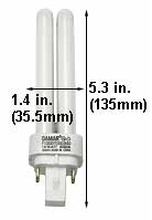 Fluorescent Compact Fluorescent Double Twin Shape(4pin) F13DDTT/DE/830