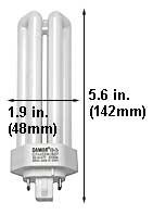 Fluorescent Compact Fluorescent Triple Twin Shape(4pin) CFM32WGX24Q-3/827 TRIPLE
