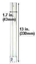 Fluorescent Compact Fluorescent Long Twin Shape(LTT) F24LTT/4P/827