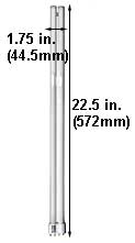 Fluorescent Compact Fluorescent Long Twin Shape(LTT) F40LTT/4P/850/22.5